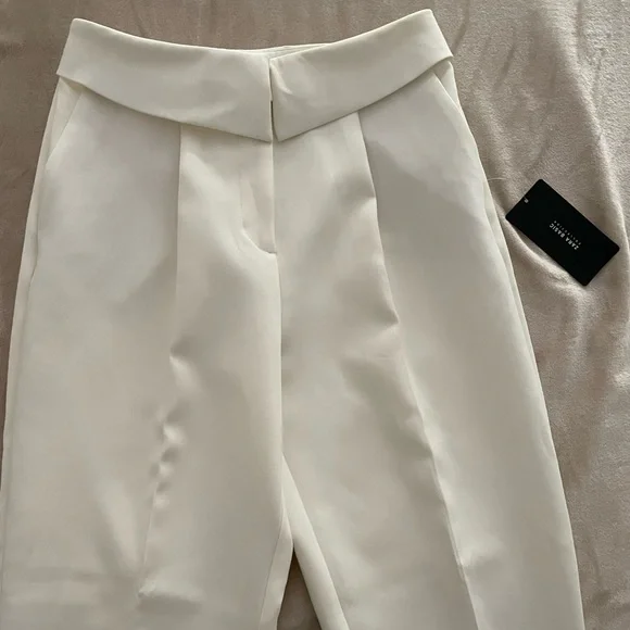 Zara White high waisted trousers. Size medium. NWT 1478/225/251 - Picture 2 of 7